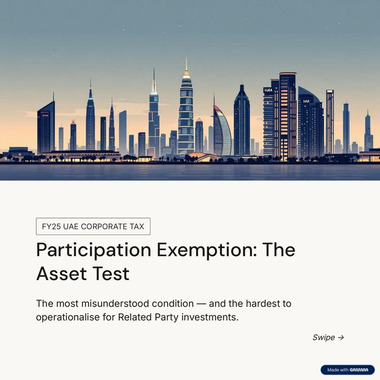 Participation Exemption Asset Test